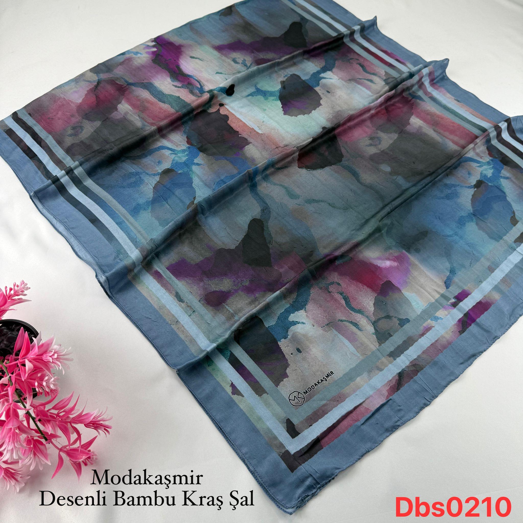 Modakaşmir Desenli Bambu Kraş Şal