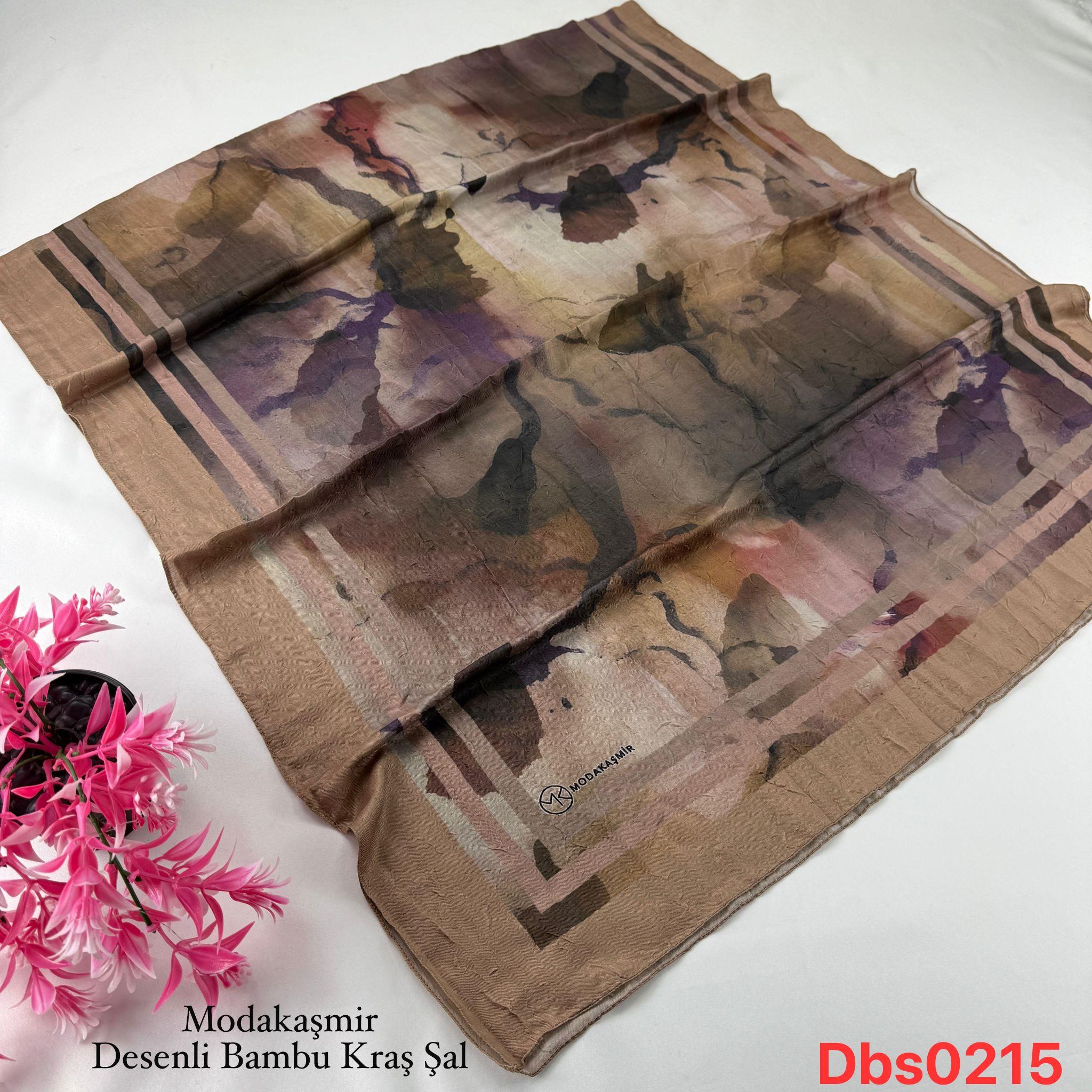 Modakaşmir Desenli Bambu Kraş Şal