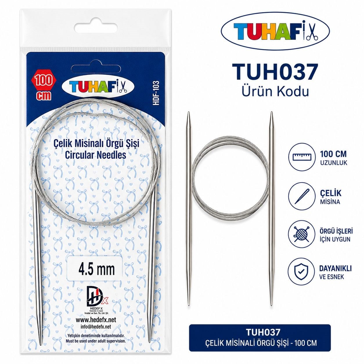 TH-37 Çelik Misinalı Şiş 4,5mm