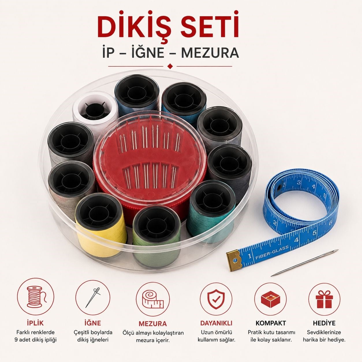 TH-39 Renkli Dikiş İpi Seti