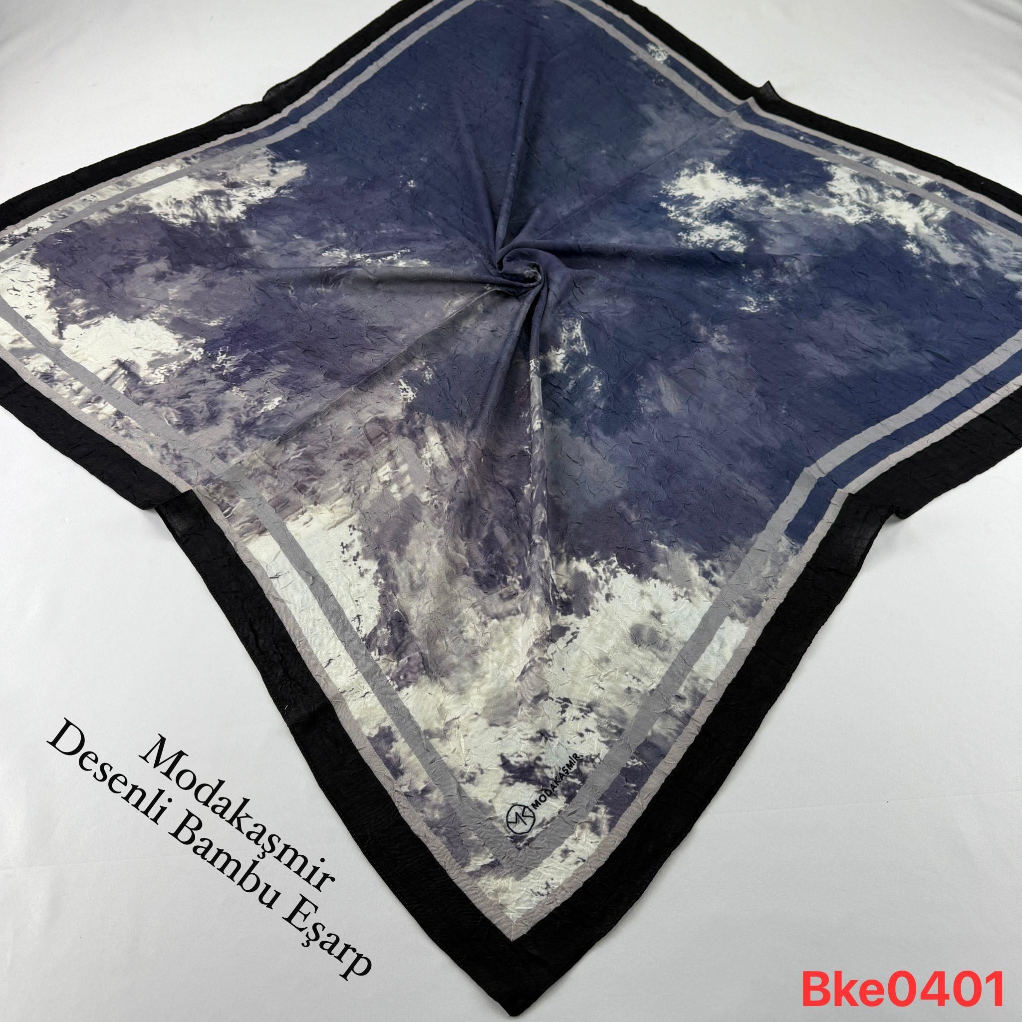 U-61 Modakaşmir Desenli Bambu Eşarp