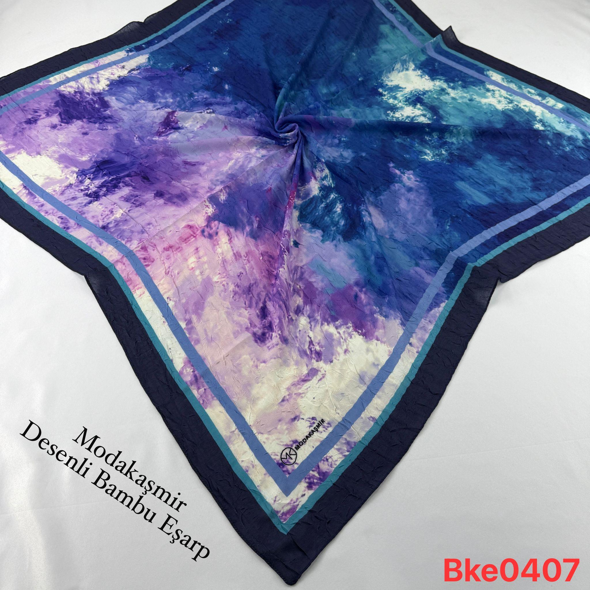 U-67 Modakaşmir Desenli Bambu Eşarp