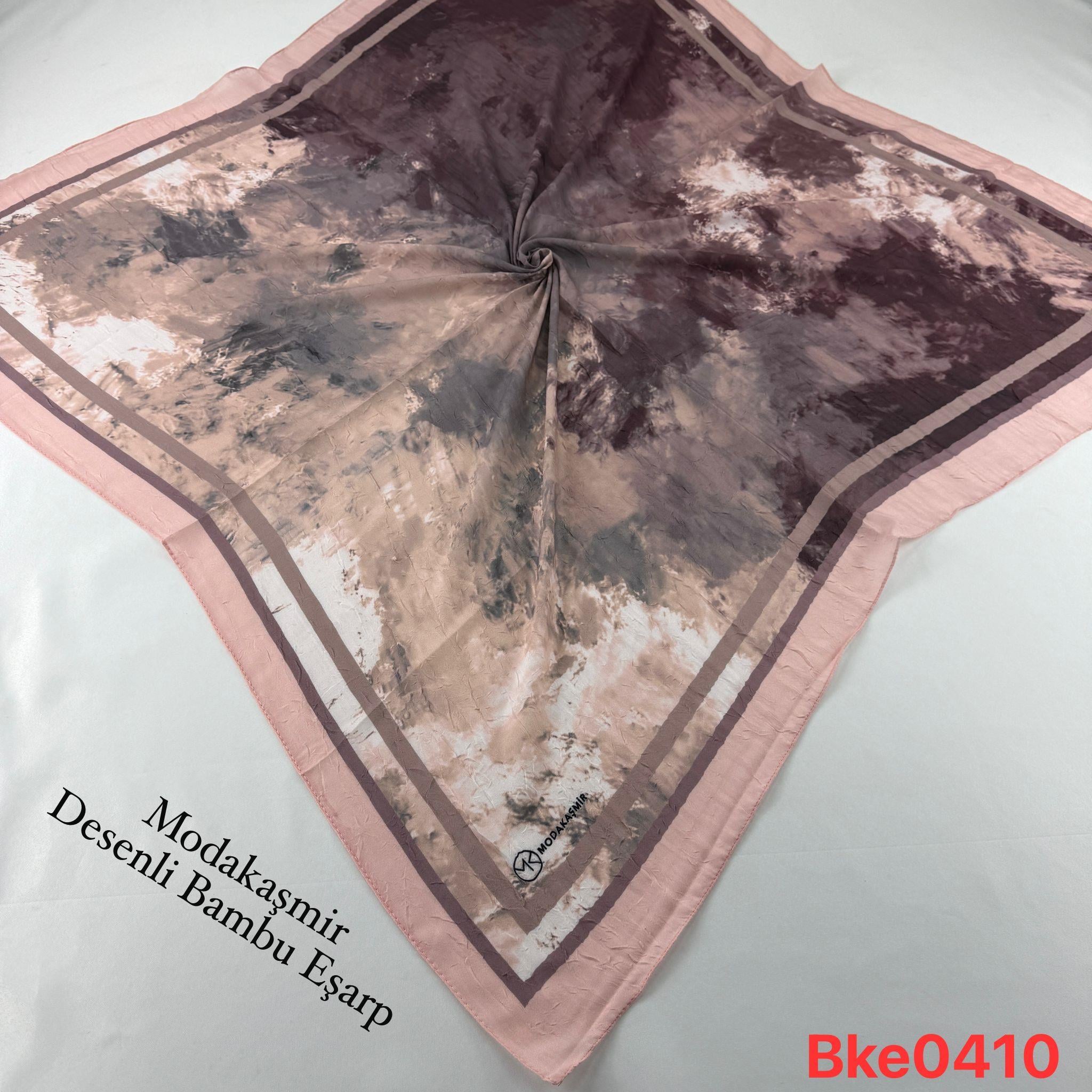 U-70 Modakaşmir Desenli Bambu Eşarp