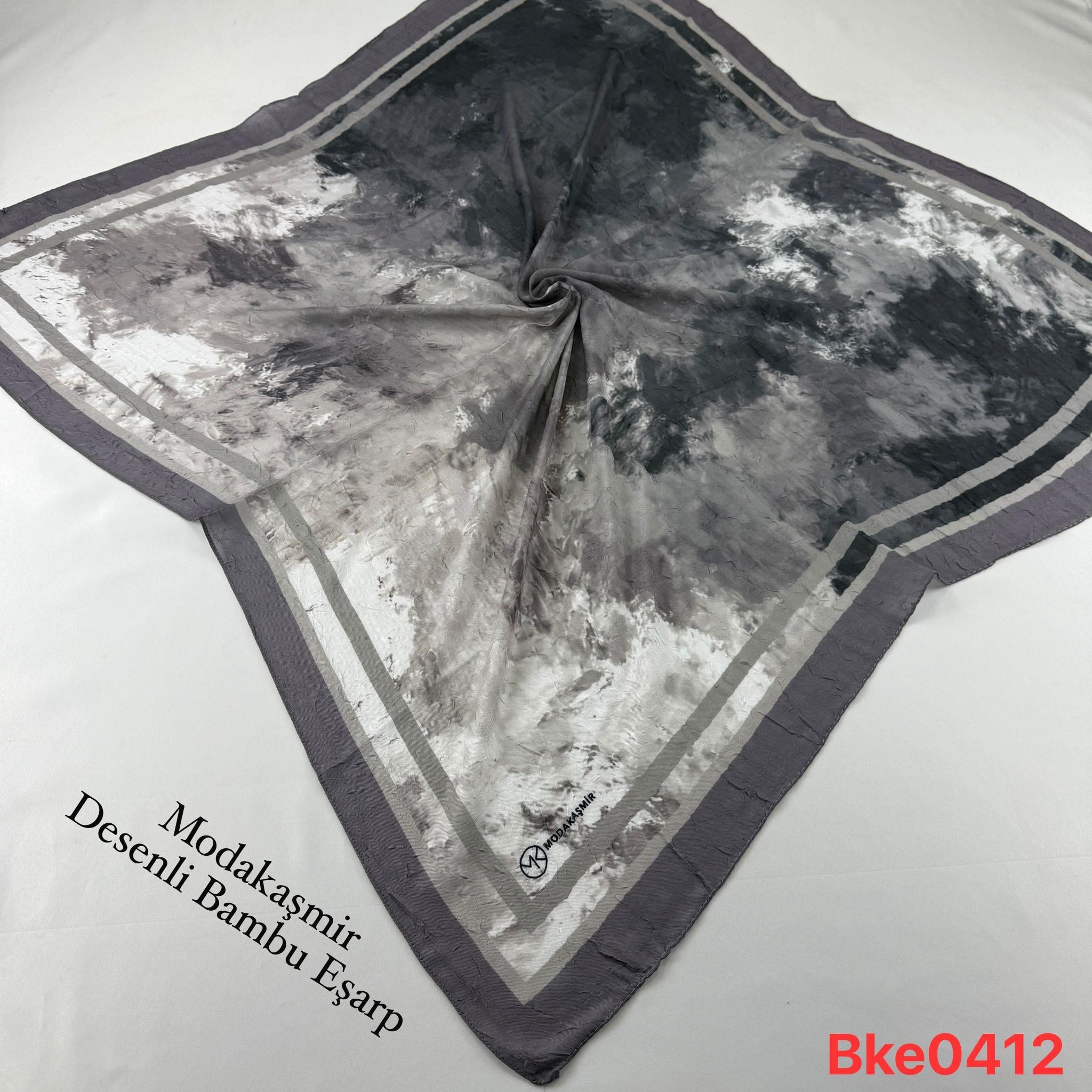 U-72 Modakaşmir Desenli Bambu Eşarp