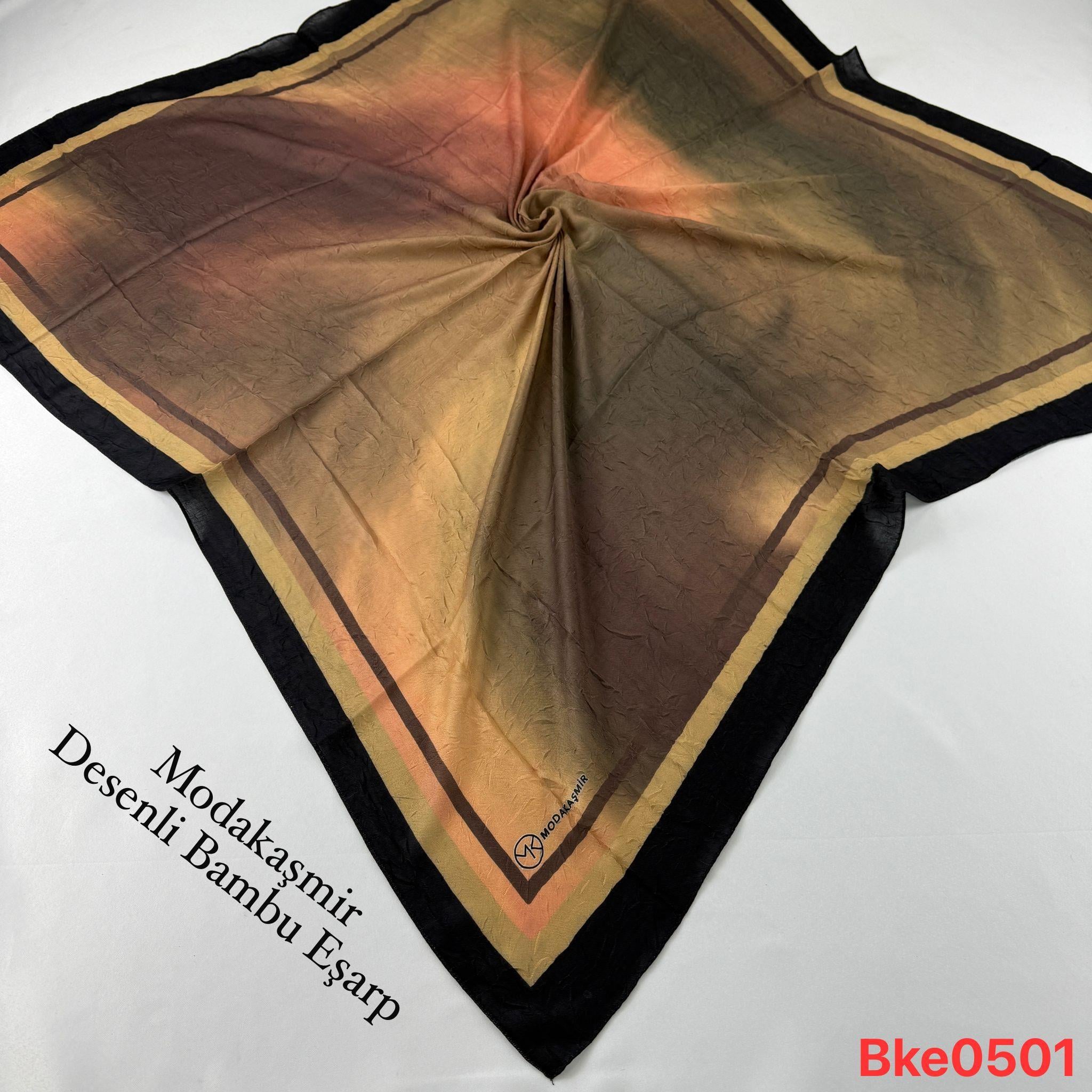 U-79 Modakaşmir Desenli Bambu Eşarp