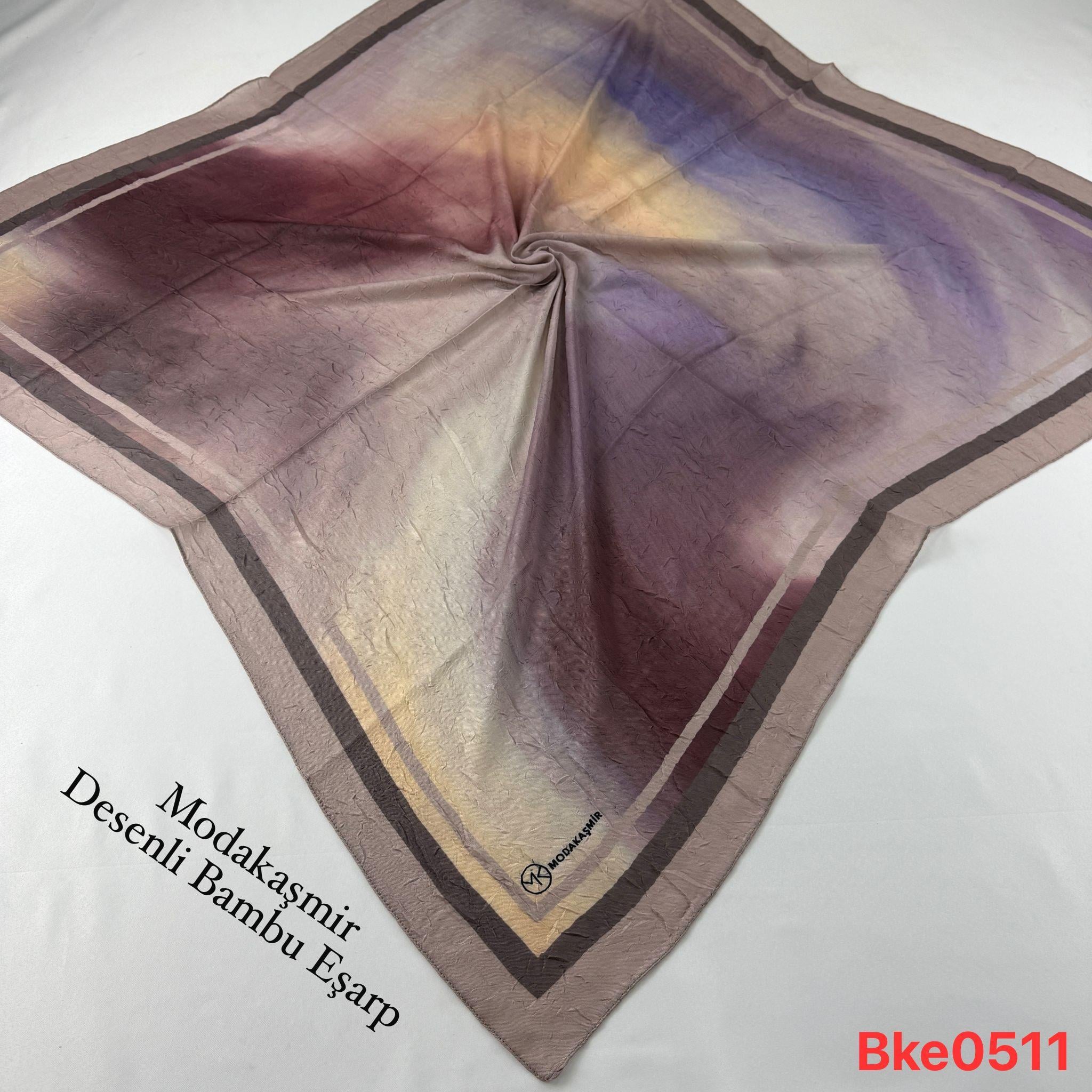 U-90 Modakaşmir Desenli Bambu Eşarp