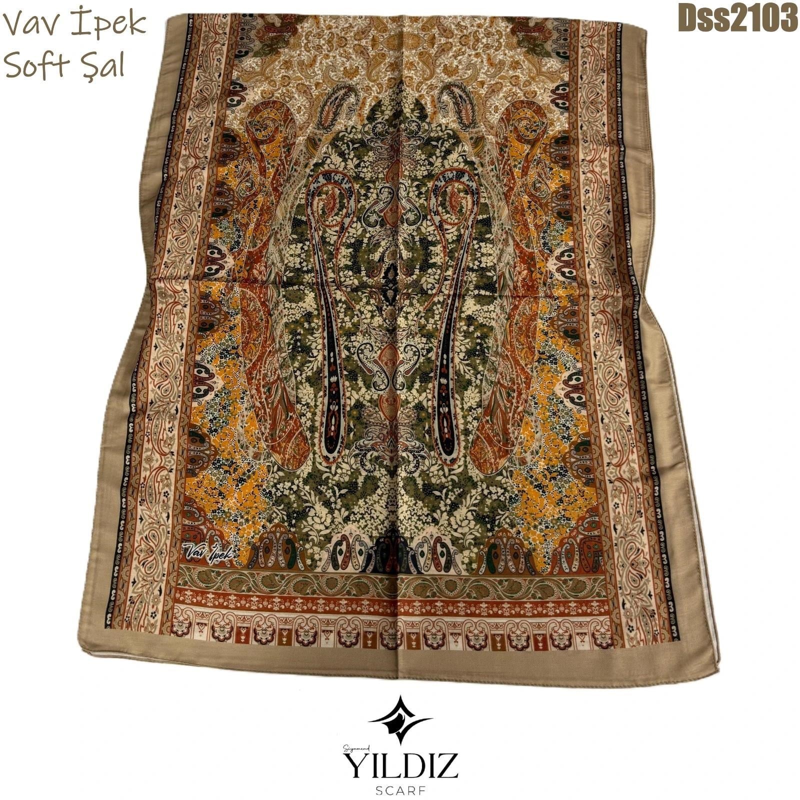 Vav İpek Dijital Soft Şal
