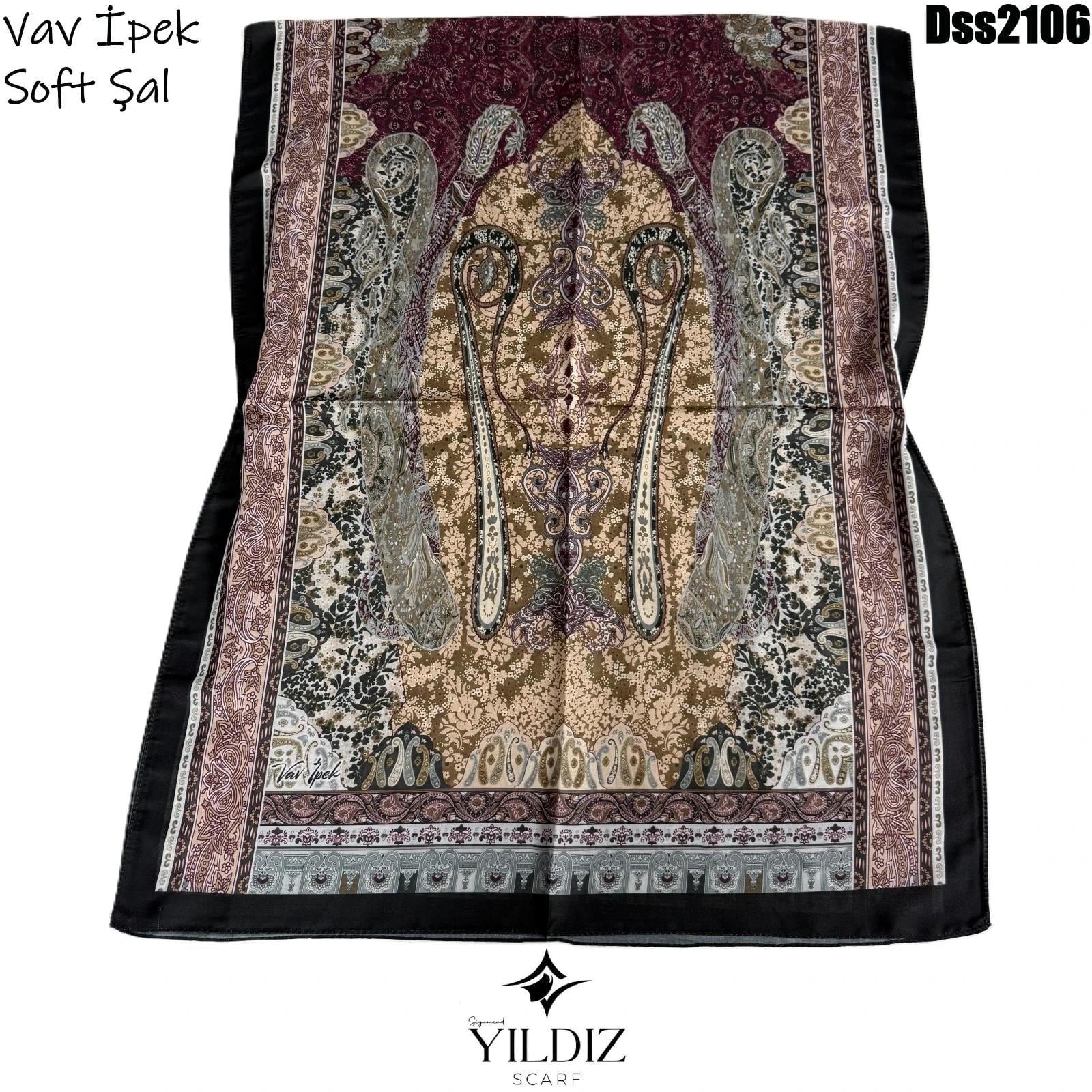 Vav İpek Dijital Soft Şal