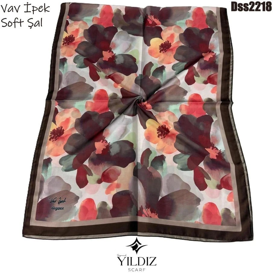 Vav İpek Dijital Soft Şal
