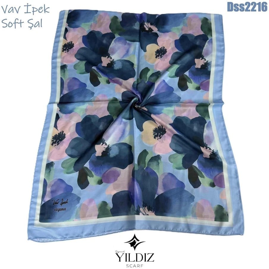 Vav İpek Dijital Soft Şal