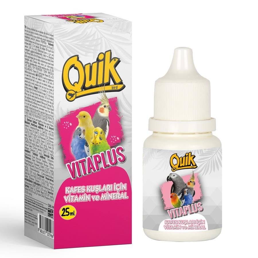 Quik Vita Plus Kuş Vitamini, Multivitamin 25 ml