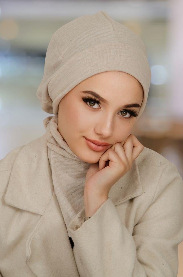 Antrasit Desen Tesettür Bere