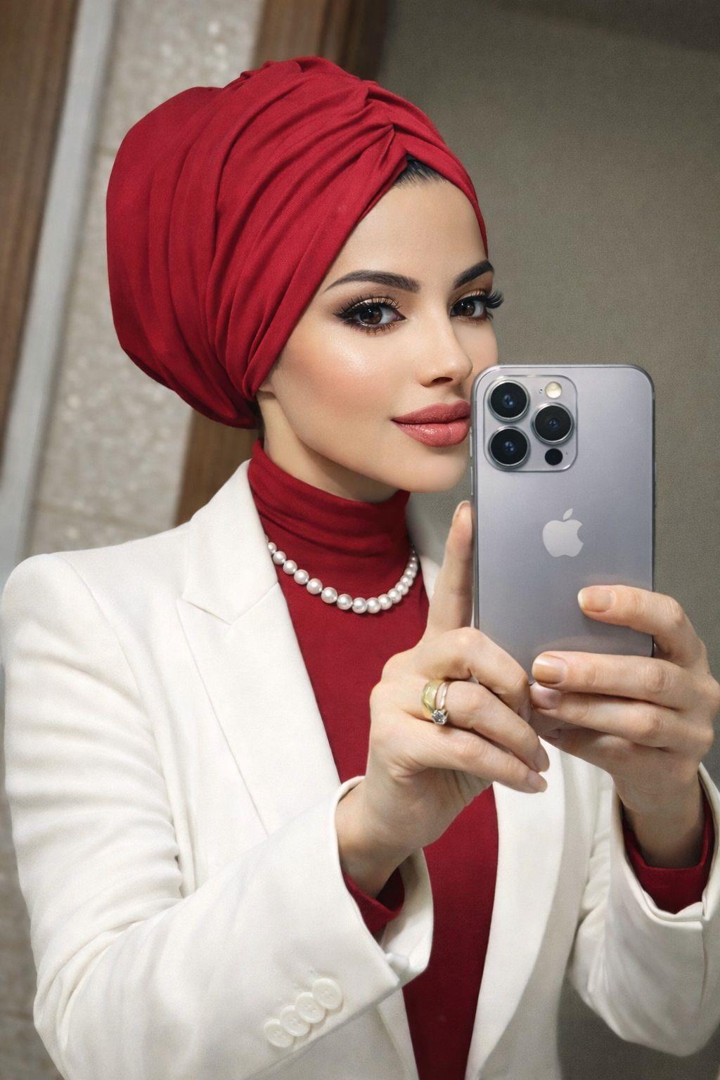 Bej Çiçek Desen Bantlı Bone