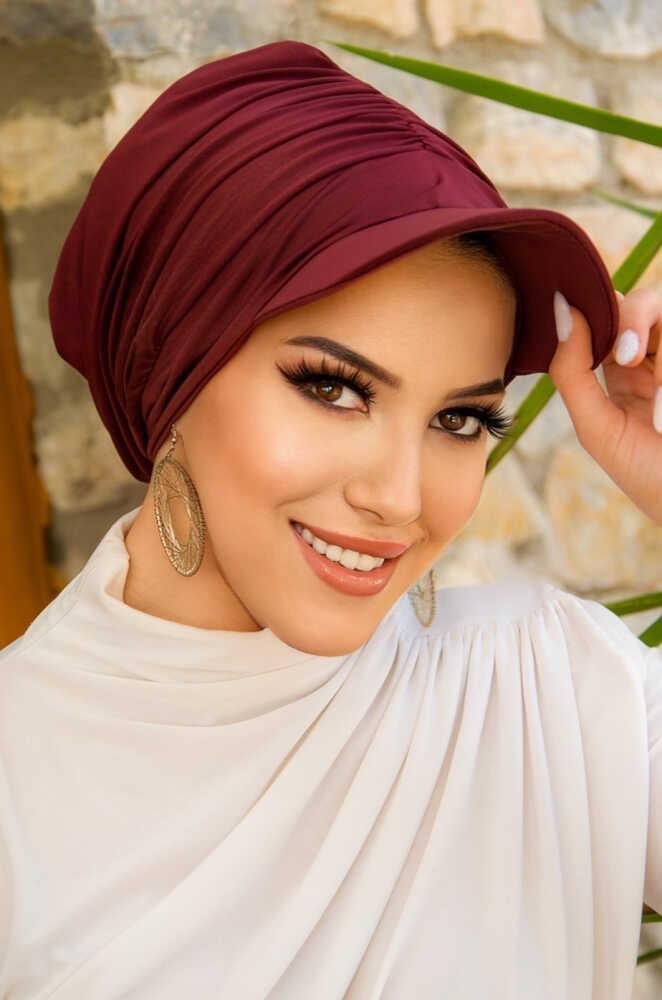 Bordo Havuz - Deniz Şapkası / Mayo Üstüne Kullanılabilir