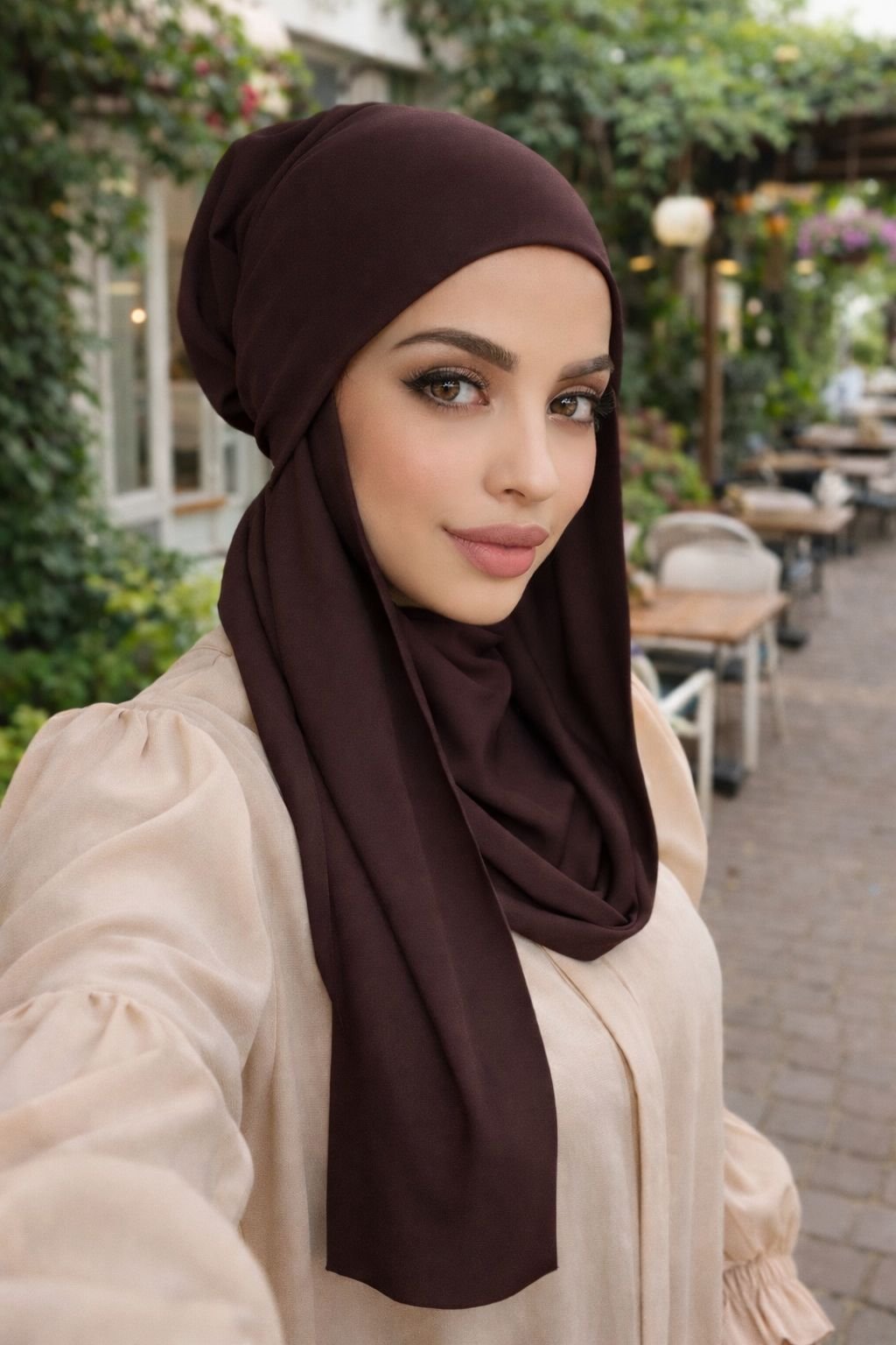 Bordo Kelebek Bone Şal