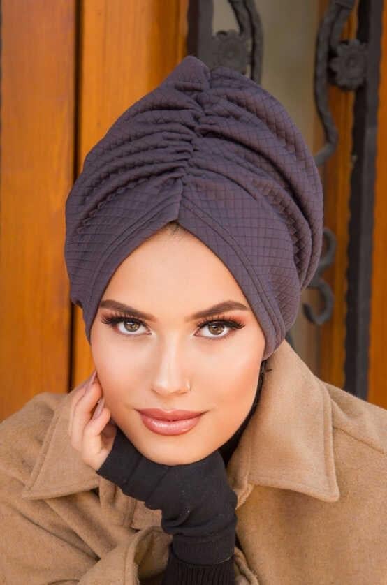 Füme Kışlık Büzgülü Bone