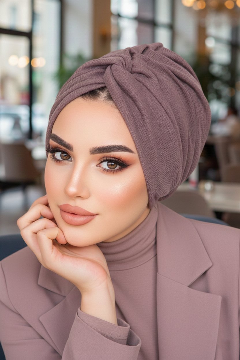 Gri Burgulu Hazır Düğüm Bone