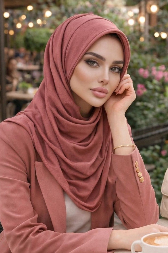 Gülkurusu Şapkalı Şal