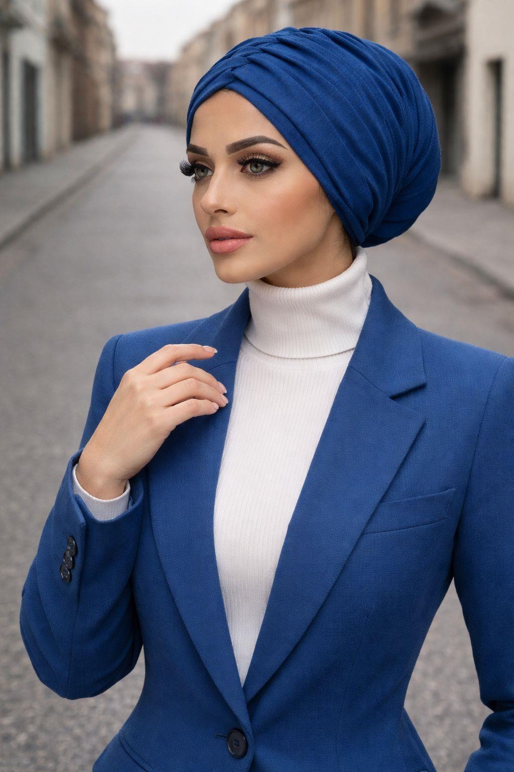 İndigo Büzgülü Salaş Bone