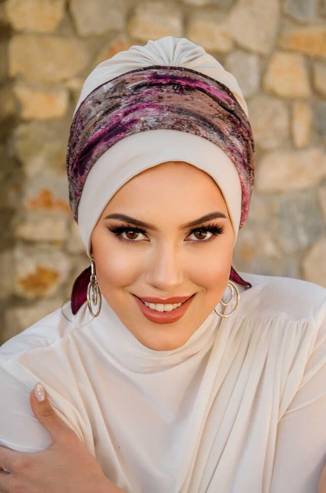 Kemik Mürdüm Batik Desen Bantlı Bone