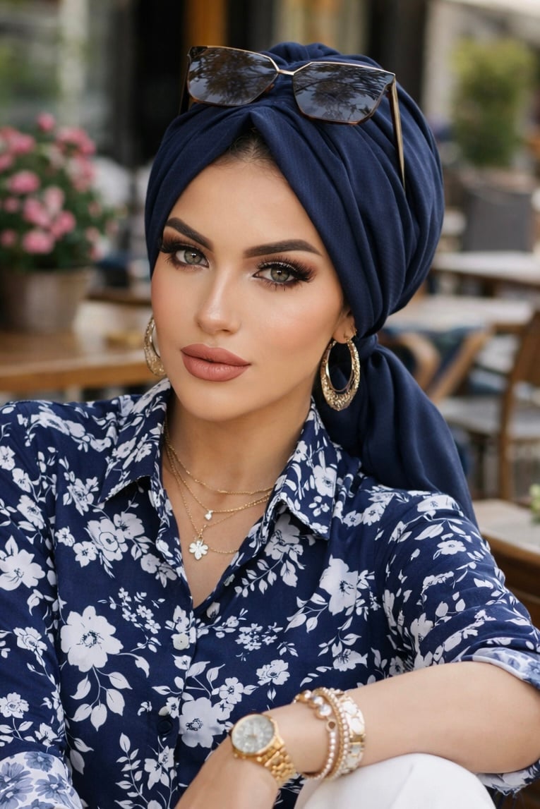 Koyu Lacivert Tokalı Bone