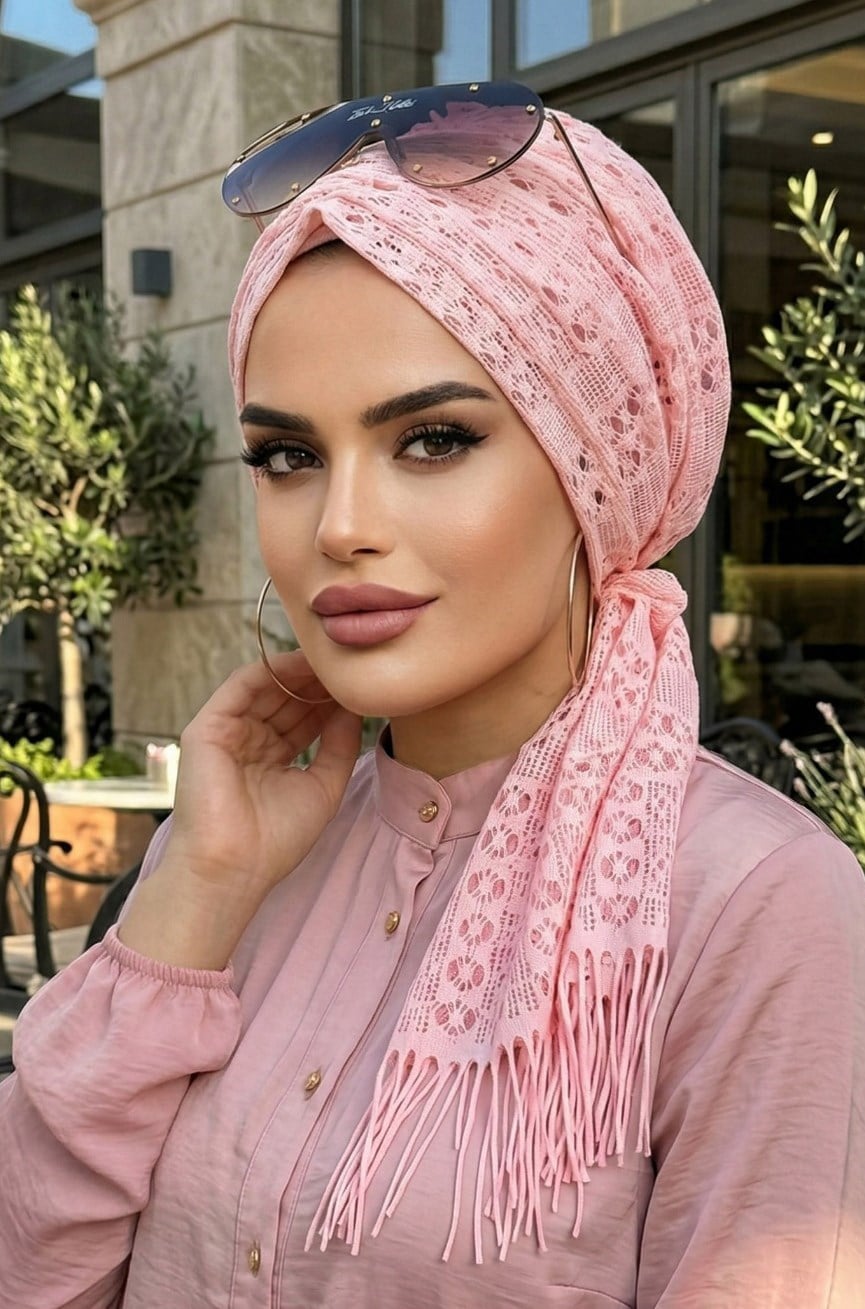 Pudra Dantel Tokalı Bone