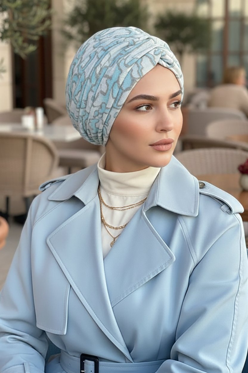 Siyah Abiye Hazır Türban Bone - 60300