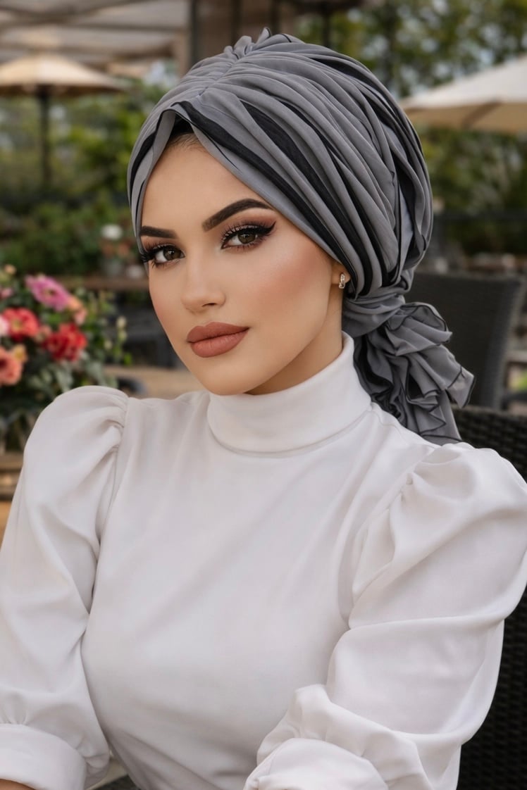 Siyah Gri Tokalı Bone