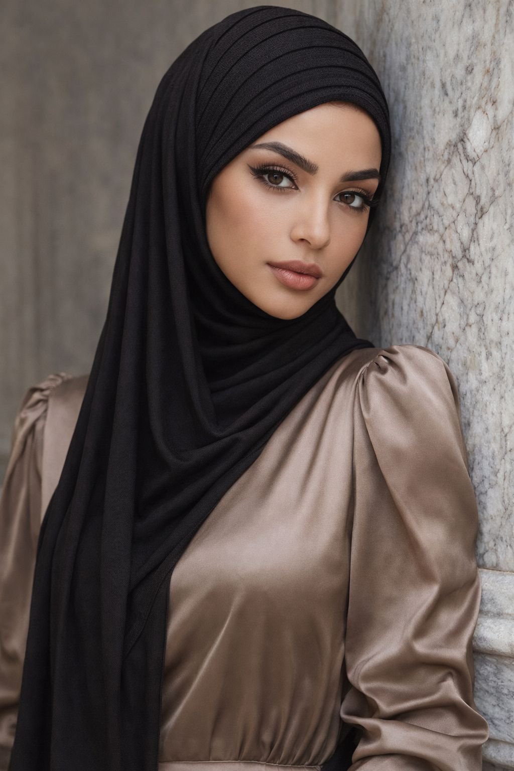 Siyah Piliseli Bone Hazır Şal