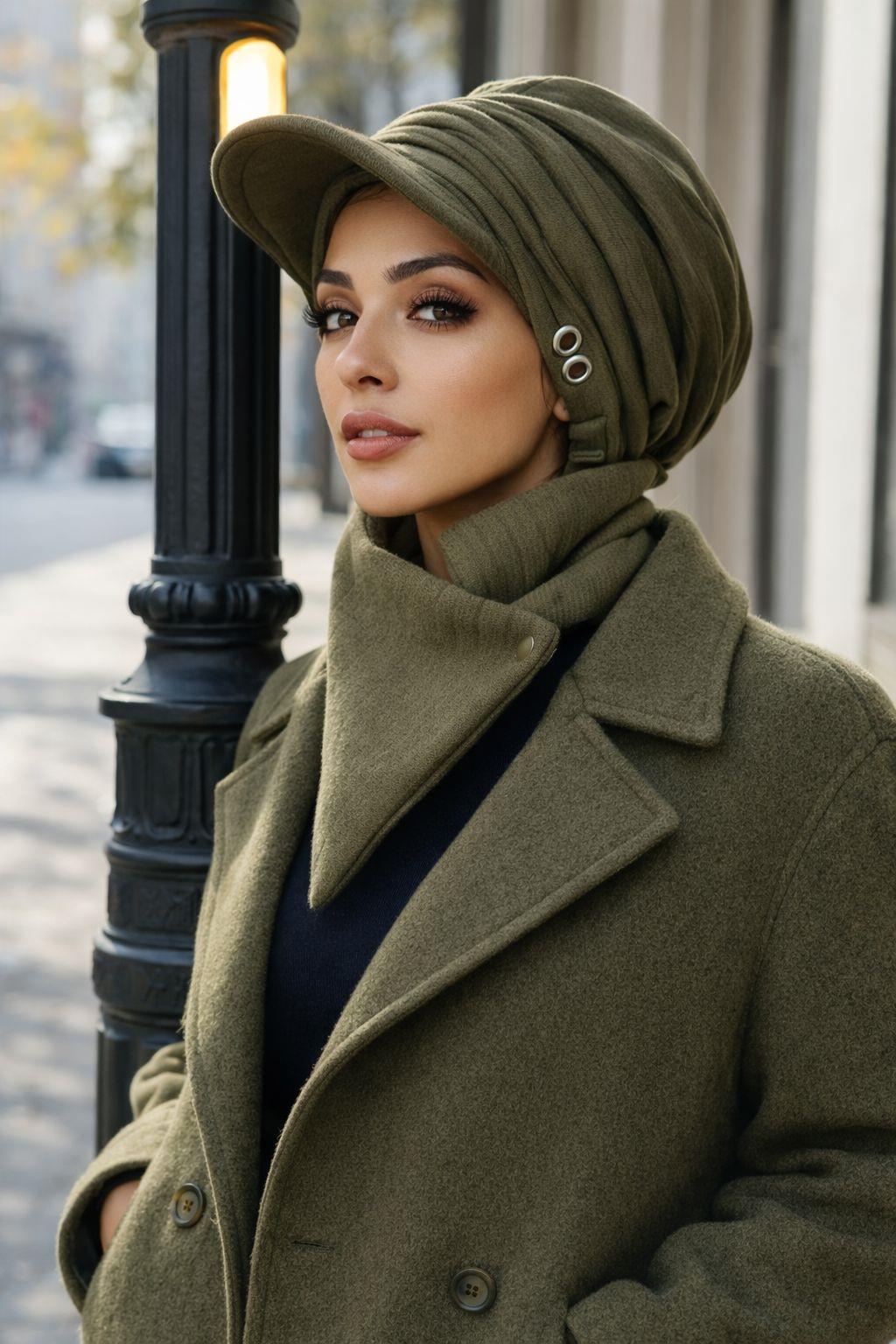 Siyah Şardonlu Tesettür Bere Ve Etol Takım