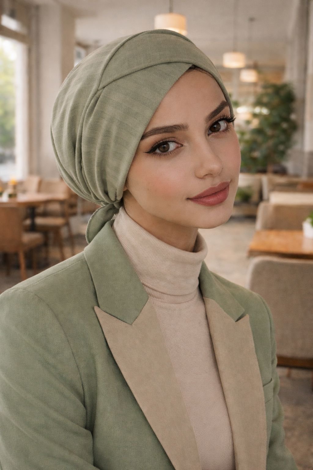 Soft Yeşil Çapraz Bantlı Bone