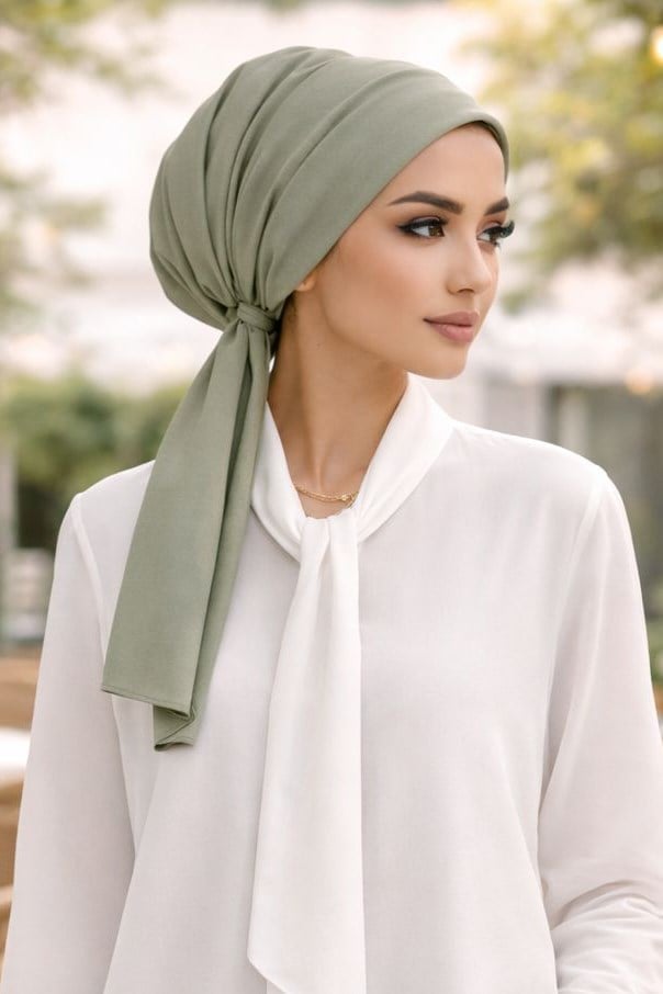 Soft Zeytin Eşarp Bone