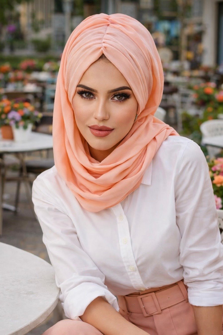 Somon Büzgülü Hazır Şal