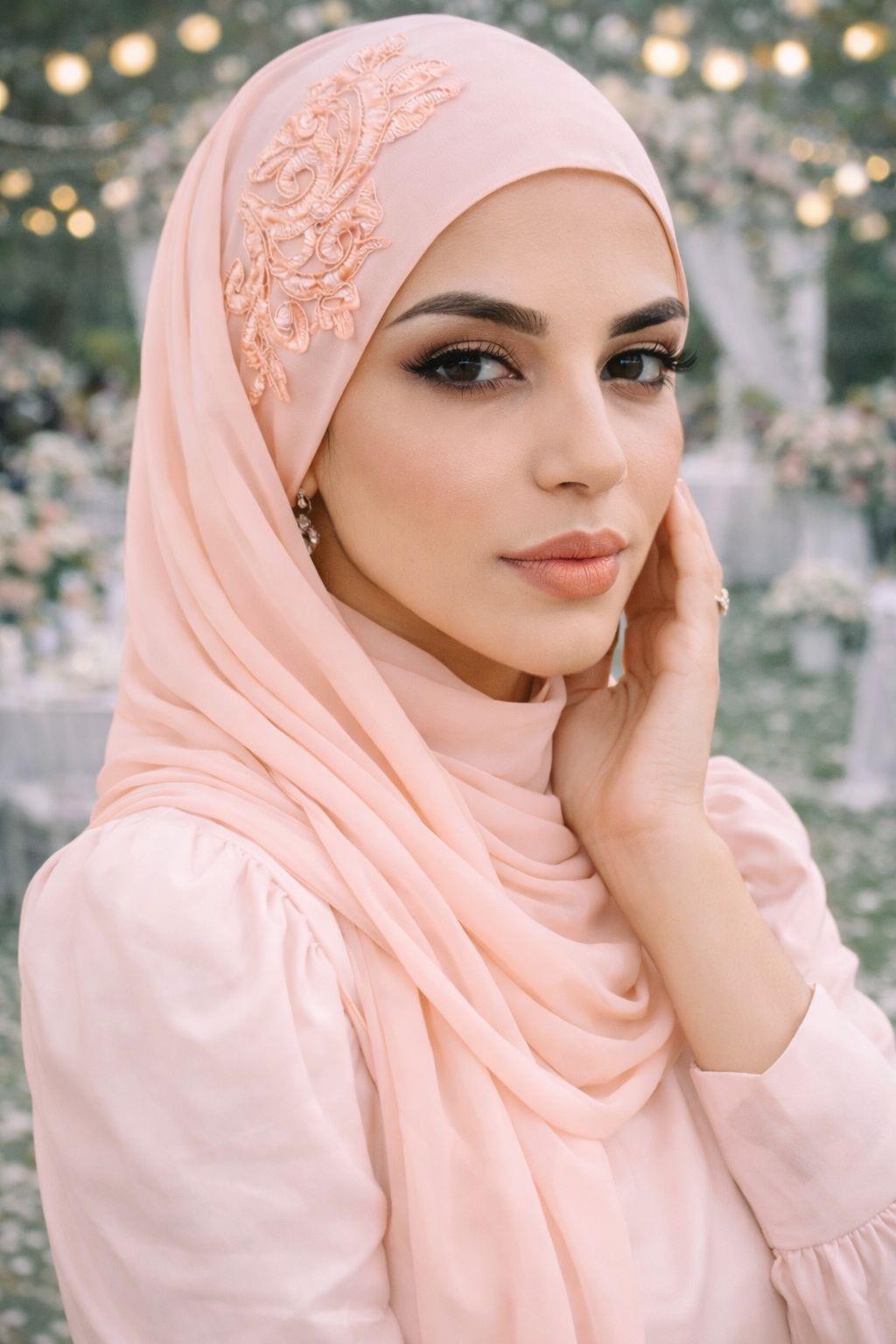 Somon Nakışlı Bandana Abiye Şal