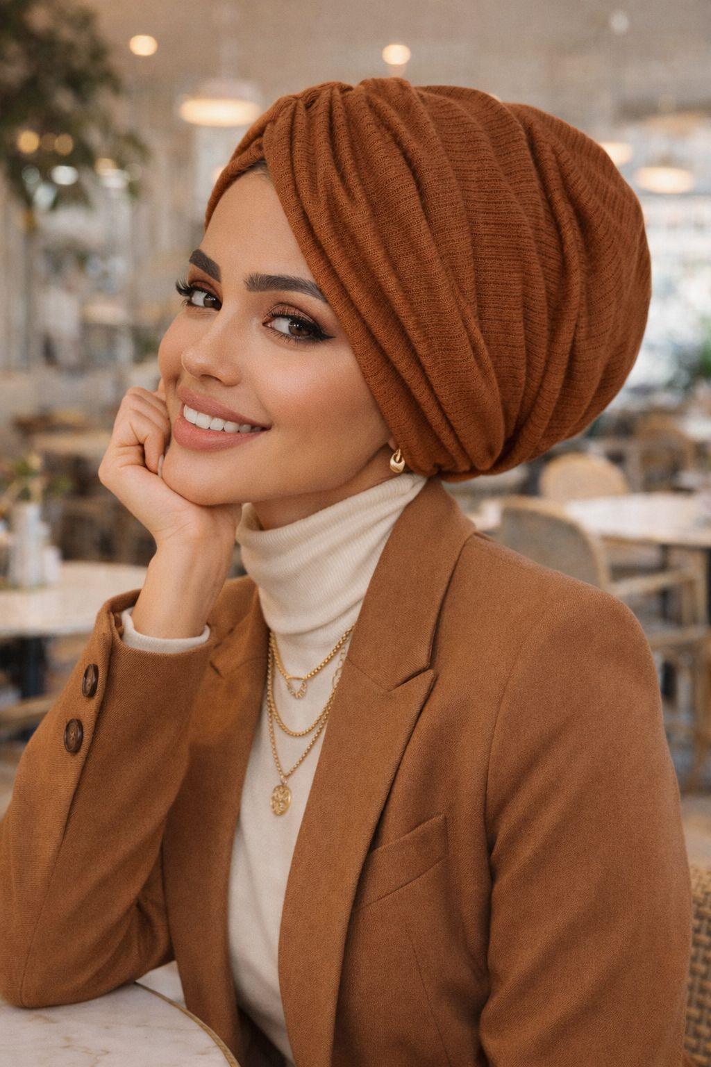 Taba İnce Örme Büzgülü Salaş Bone