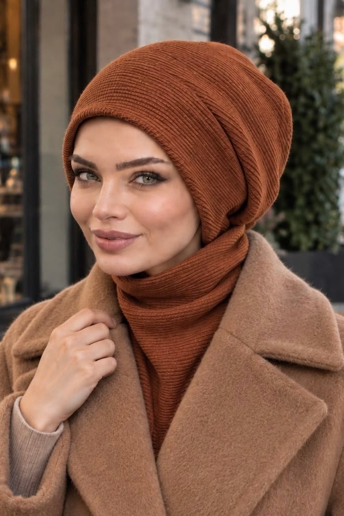 Taba Tesettür Bere Ve Mini Etol Takım