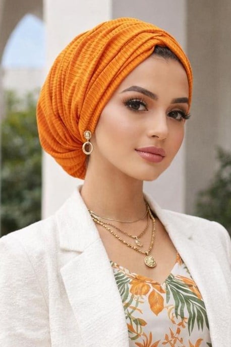 Turuncu Büzgülü Salaş Bone