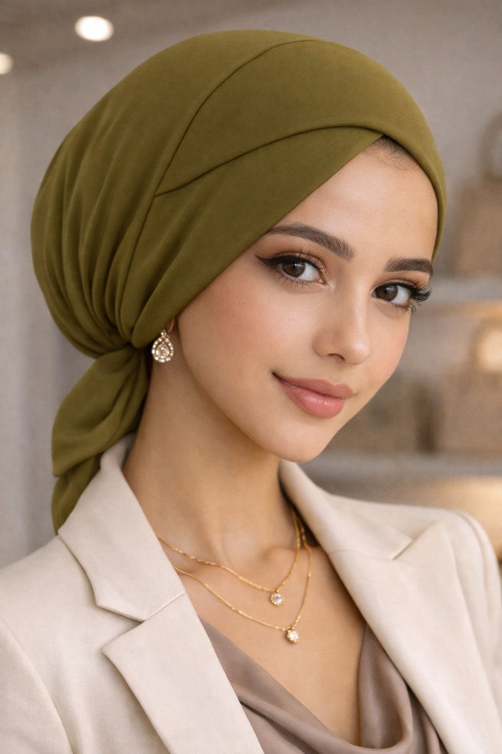 Yağ Yeşili Çapraz Bone