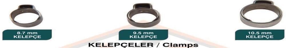 KELEPÇE 8.70 – 17.50 FARKLI ÖLÇÜLERDE
