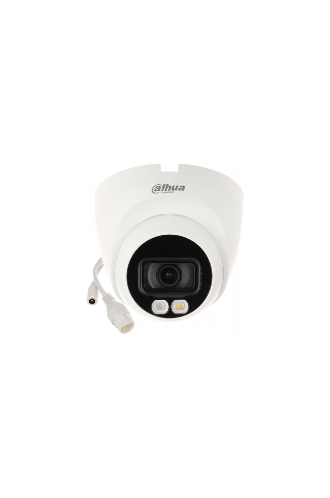 DAHUA IPC-HDW2449T-S-IL, 4Mpix, Full Color, 2,8mm Lens, H265+, 30Mt Gece Görüşü, IP67, Dahili Mikrofon, PoE Dome IP Kamera