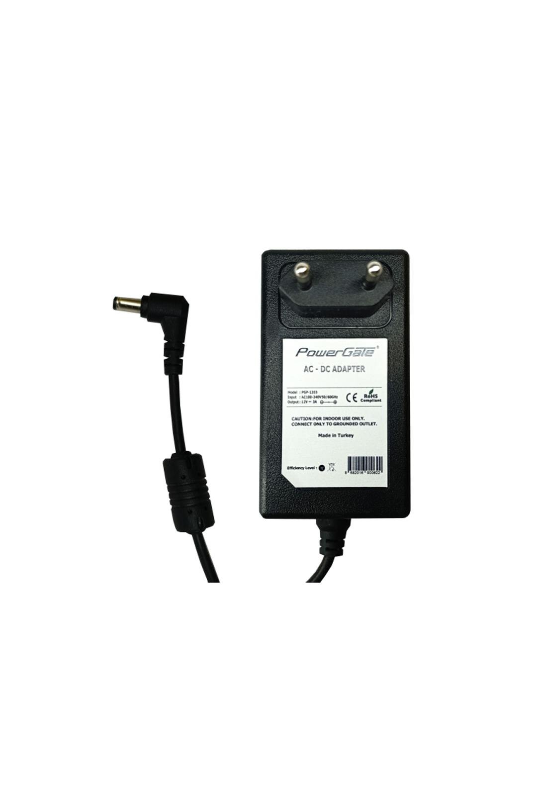PowerGate PGP-1203, 12V, 3A, DC ADAPTÖR