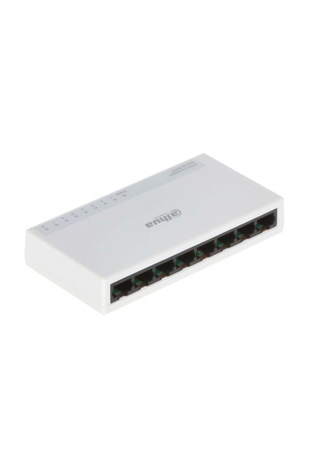 DAHUA PFS3008-8ET-L, 8 Port, MegaBit, Yönetilemez, Masaüstü Switch