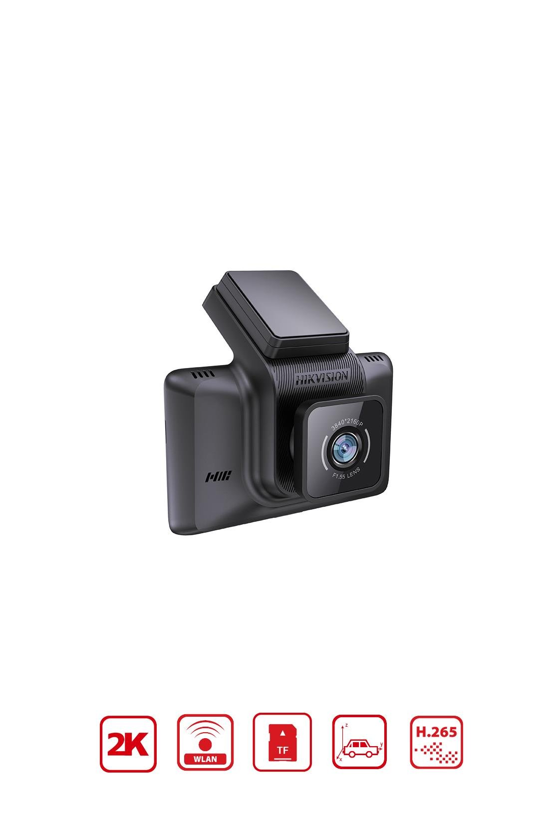 HIKVISION AE-DC4328-K5(2CH) Buckline HD Çift Kameralı Araç İçi Kamerası, G-Sensor ve Wifi