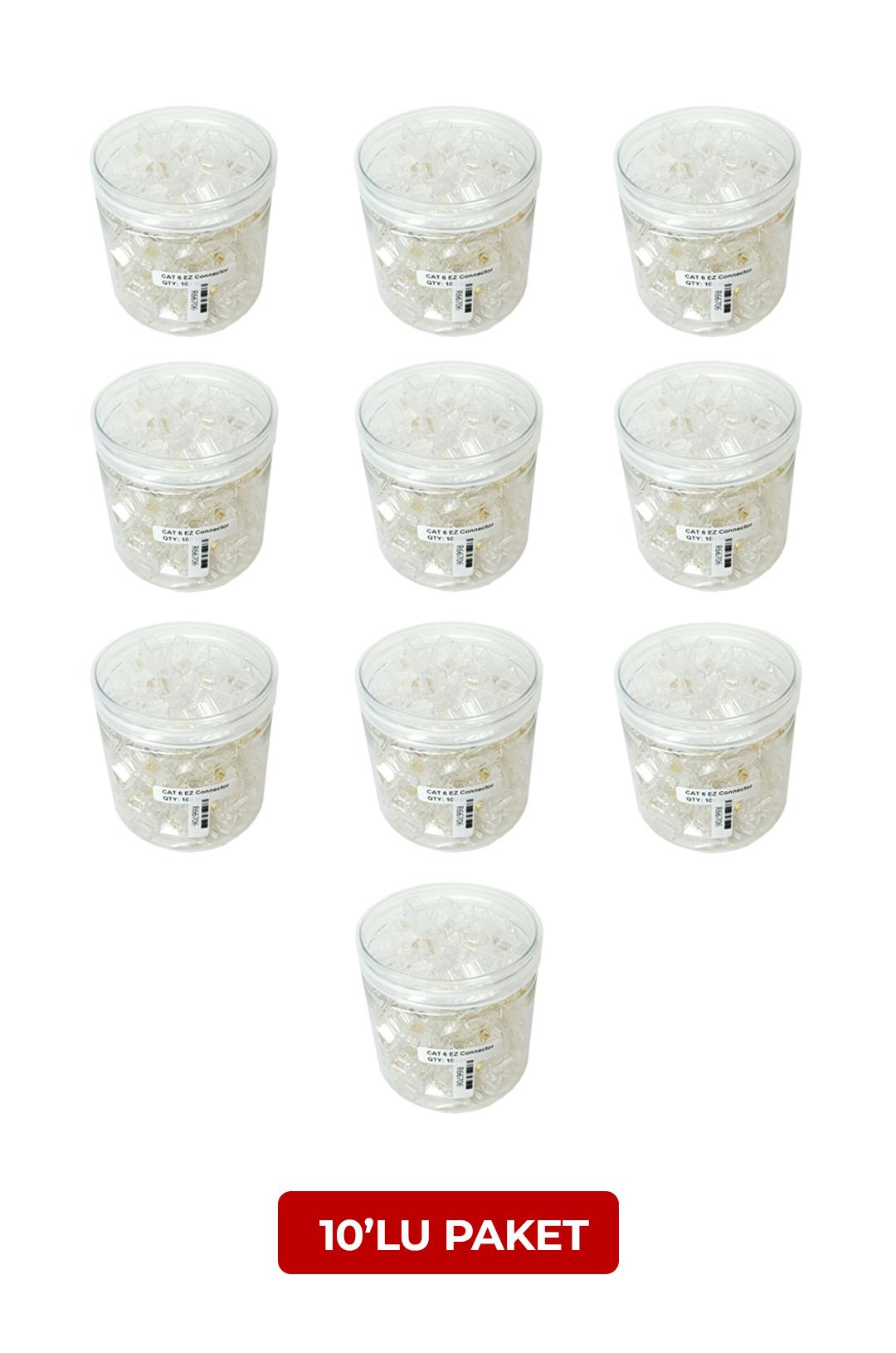 POWERGATE PG-J02, RJ45, Yeni Nesil Utp Jac, Cat6, (100lü Kutu) ( 100+ 10lu Paket)