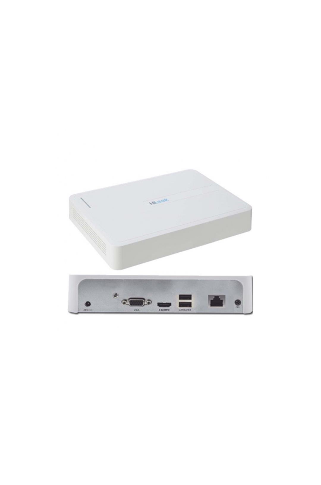 HILOOK NVR-108H-D, 8Kanal, 4Mpix, H265+, 1 HDD Desteği, 1080P Kayıt, 60Mbps Bant Genişliği, NVR