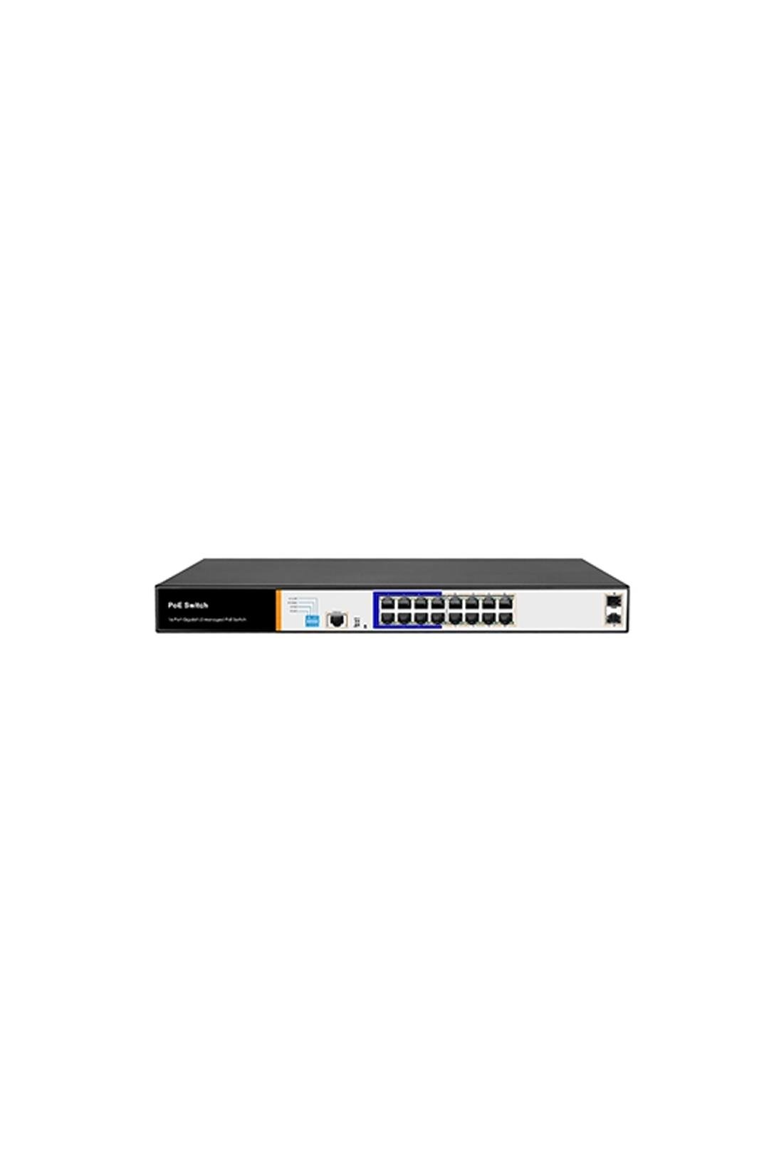 TIANDY YPS-3016G-2SFP-L2 16 Port Gigabit Layer2 Yönetilebilir AI POE switch 