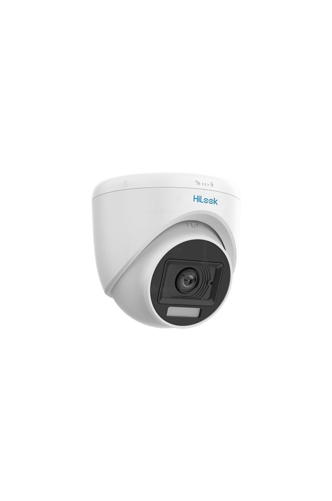 HILOOK THC-T129-LPS, 2Mpix, 2.8mm Lens, 20Mt Gece Görüşü, Color Vu, Dahili Mikrofon, Dome Kamera