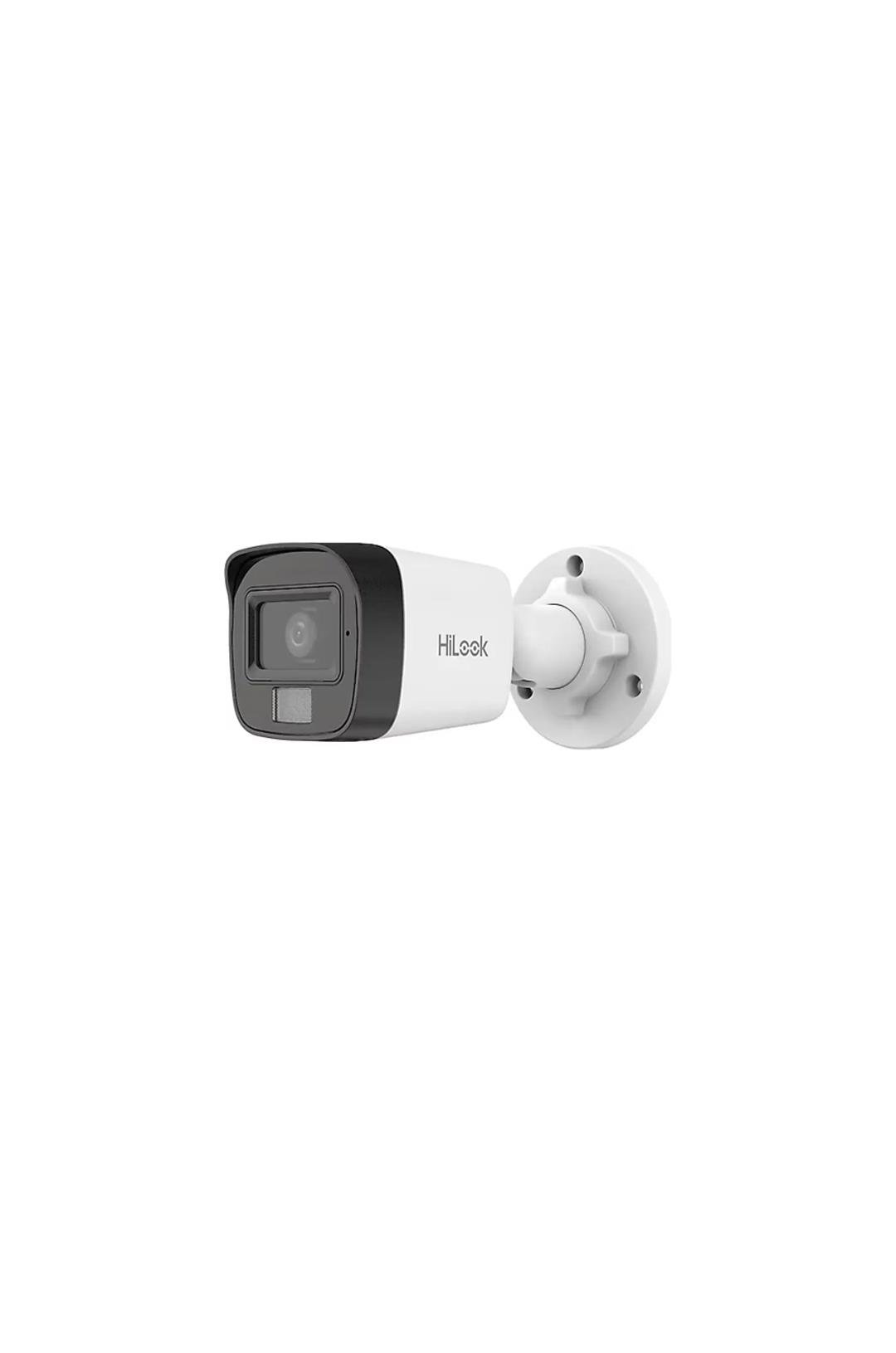 HILOOK IPC-B140HA-LUFC, 4Mpix, 2,8mm Lens, H265+, Dual Light, 20Mt Gece Görüşü, Dahili Mikrofon, IP67, PoE, Bullet, IP Kamera