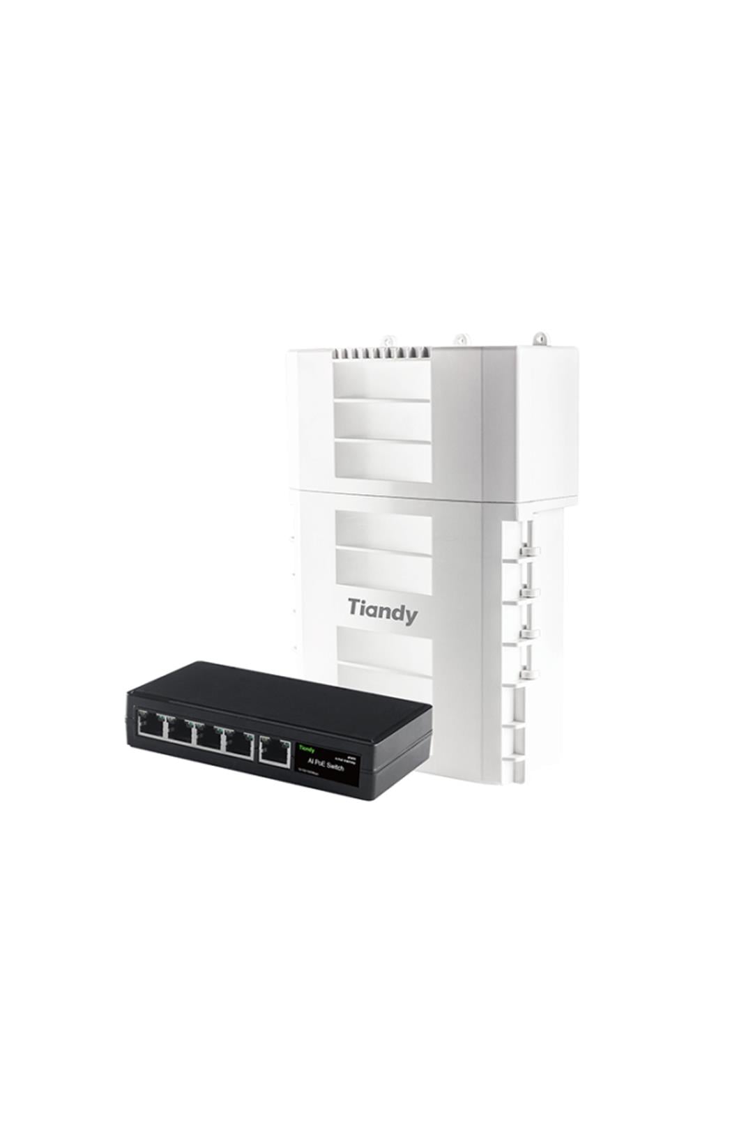TIANDY PFT-1501GH Waterproof ( Dış Ortam ) 4 Kanal PoE Uzatma Anahtarı   4GE(PoE)+1GE(UP-LINK)