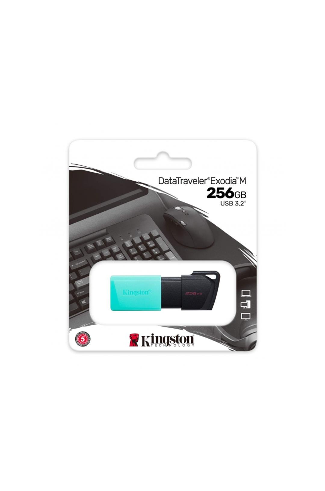 KINGSTON DTXM/256GB USB 3.2 Data Traveler Exodia M Flash Disk (Siyah-Yeşil)